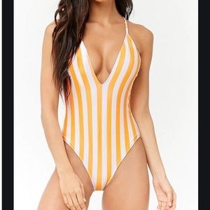 Forever 21 striped one piece